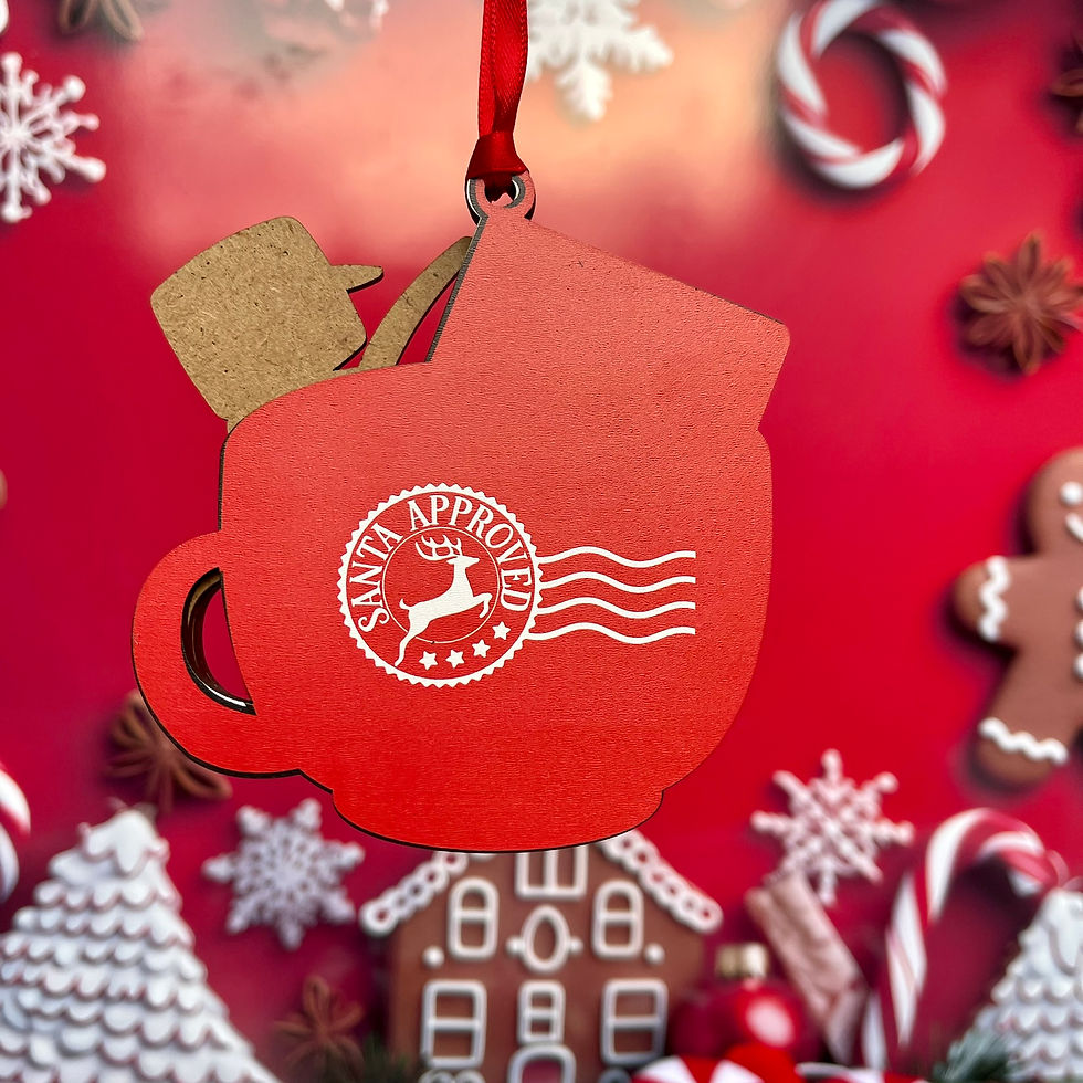 Thumbnail: Personalised Hot Chocolate Mug with Snowman Gift Card Holder Christmas Ornament