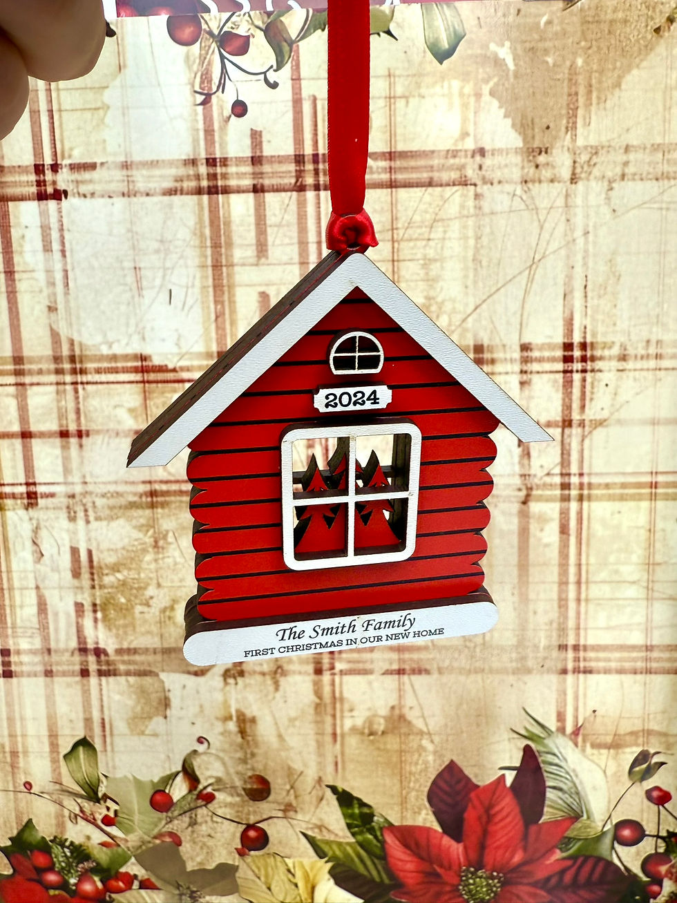 Thumbnail: Personalised New Home Christmas Ornament | Family Home Christmas Decoration