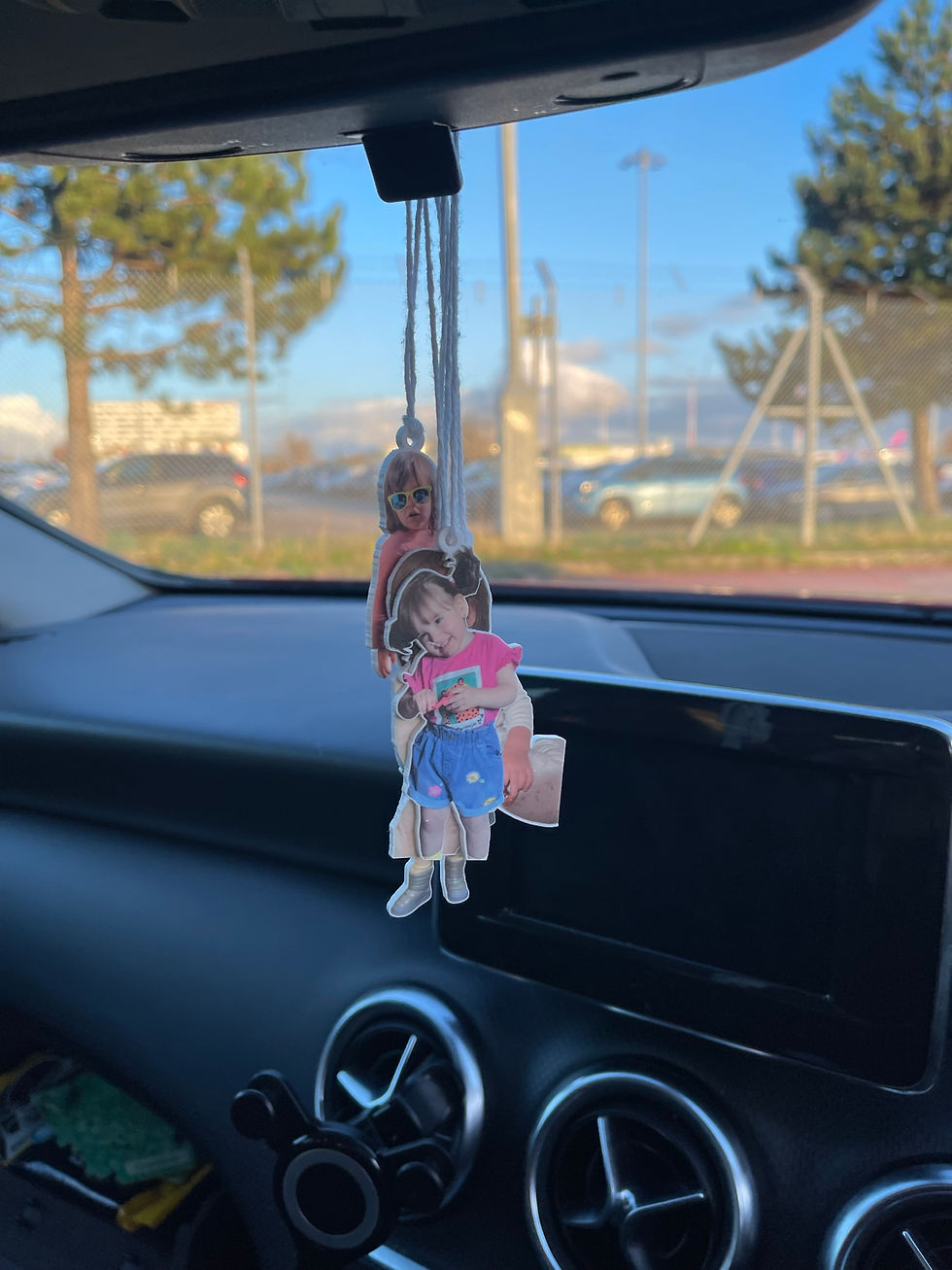 Thumbnail: Personalised Car Ornament, Acrylic Ornament, Baby Gift