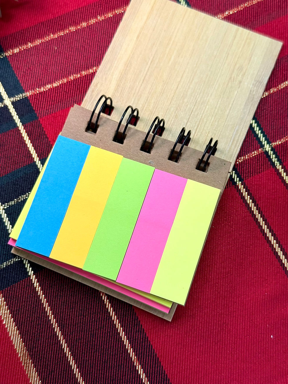 Thumbnail: Personalised Engraved Sticky Note Set with 75pcs medium size sticky notes
