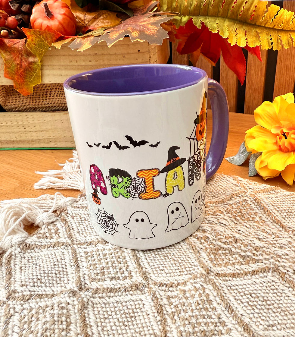 Thumbnail: Halloween Mug, Personalised Halloween Mug, Custom Name Mug, Personalised Ceramic