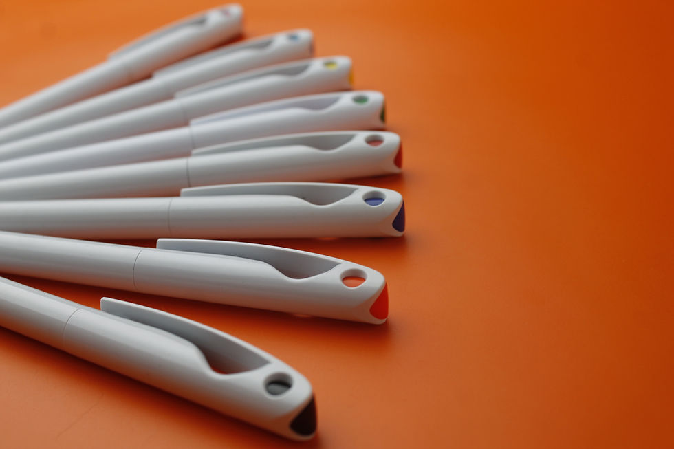 Thumbnail: Plastic pen with a twist