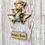 Thumbnail: Personalised name and bear nursery wall decor, wall sign with name,Acrylic sign