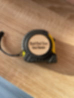 Thumbnail: Personalised 3m or 5m Plastic & Wood Tape Measure with Lock Function Tool Gift