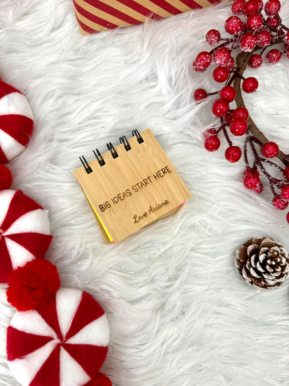 Thumbnail: Personalised Engraved Sticky Note Set with 75pcs medium size sticky notes