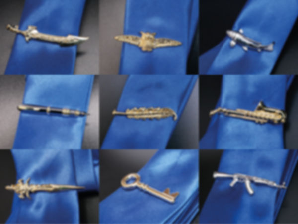 Luxury Tie Pin, Tie Bar Clip Personalised Wedding Favours