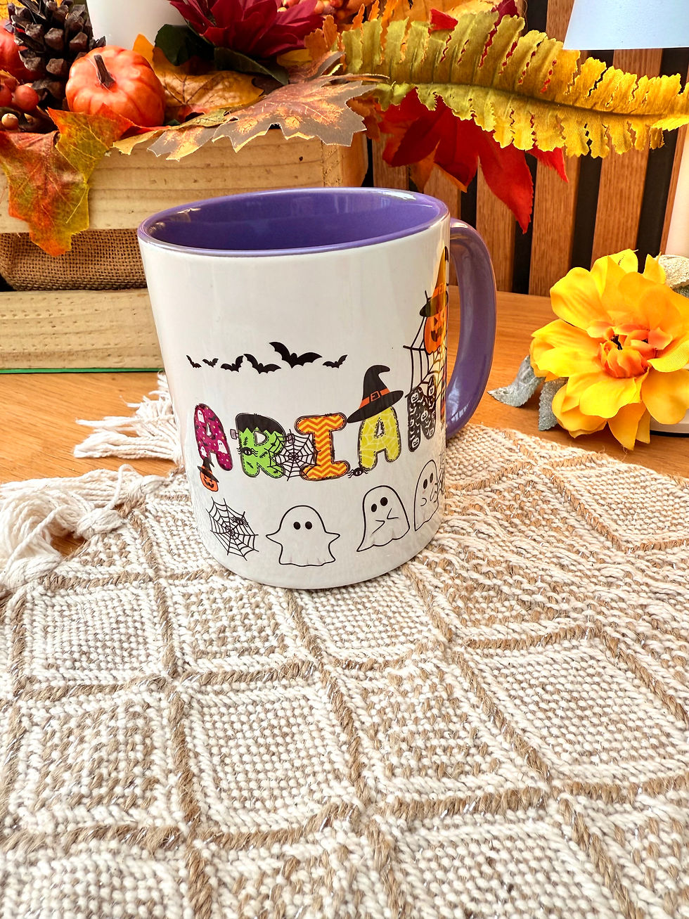 Thumbnail: Halloween Mug, Personalised Halloween Mug, Custom Name Mug, Personalised Ceramic