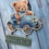 Thumbnail: Wall Hanging Ornament with Teddy Bear and Personalised Name | Adorable Sign