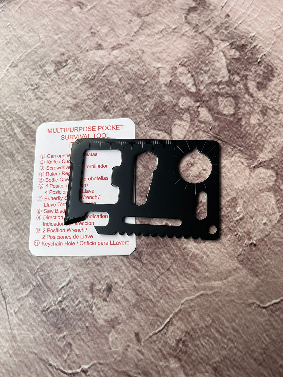Thumbnail: Personalised Stainless Steel Multi-Tool – 11-Function Credit Card Shape