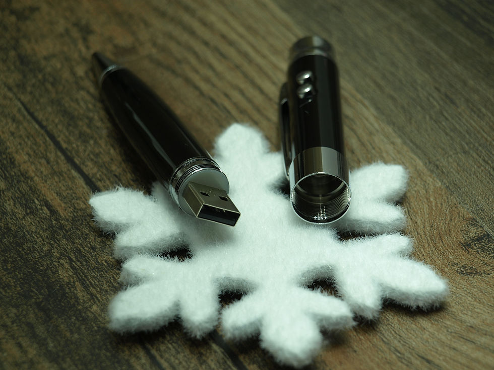 Thumbnail: 3 colour light laser usb flash pen shape Metal Ballpen