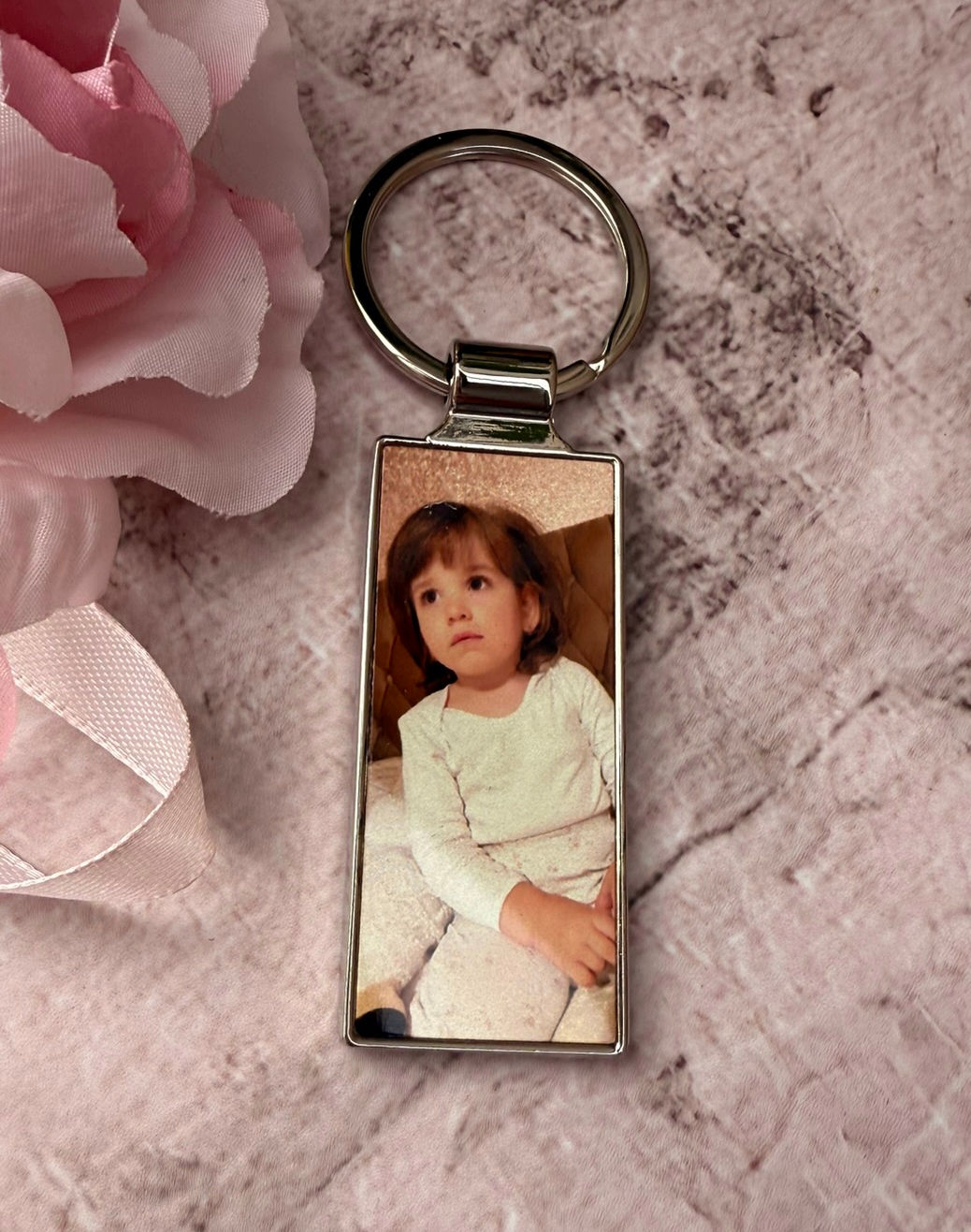 Custom Photo Keepsake Keyring, Gift for Him, Gift from Secret Santa, Birthday