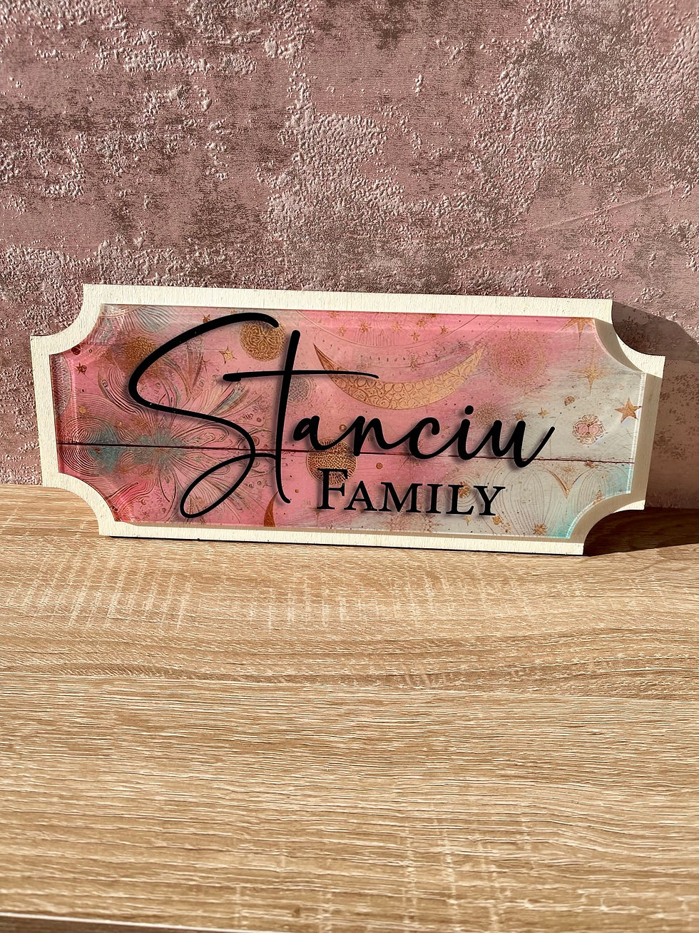 Thumbnail: Custom Home Decor Sign with Family Name, Street Sign, Gift Idea,Acrylic and wood