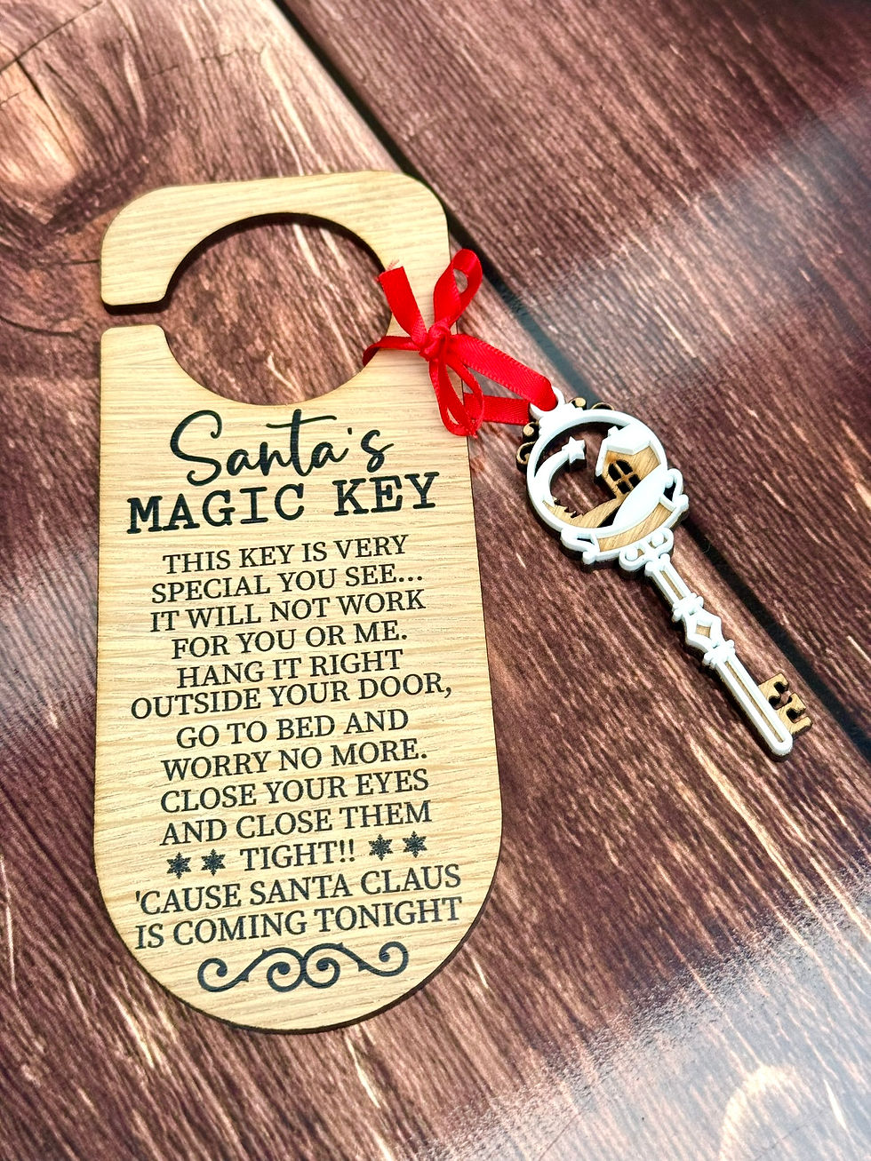 Thumbnail: Personalised Santa’s Magic Key |Christmas Decoration |Christmas Gift