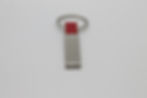 Thumbnail: Personalised rectangle shape keyring metal engraved
