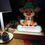 Thumbnail: Personalised Night Light, Led Lamp Battery operated with Reindeer and Name