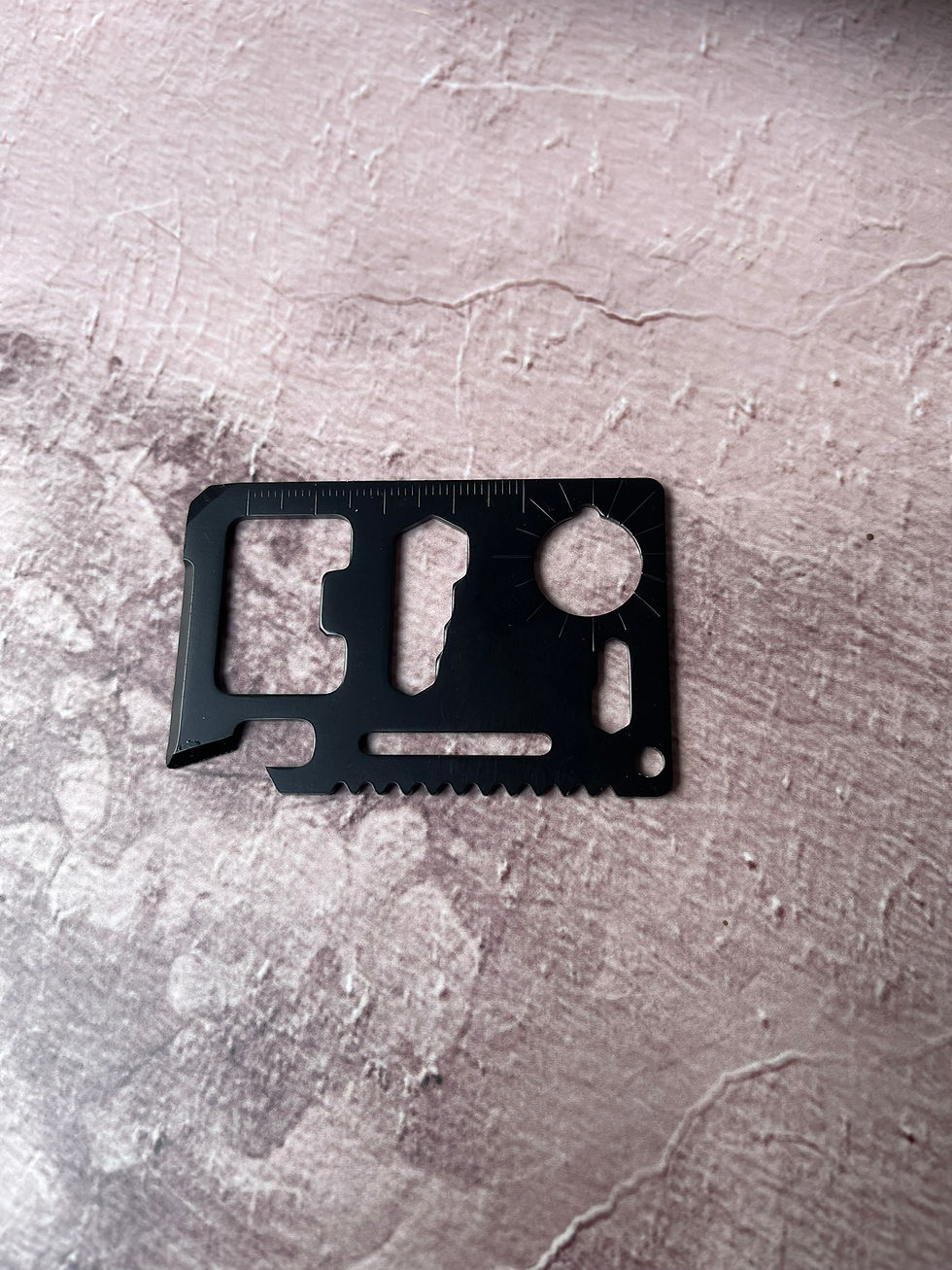 Thumbnail: Personalised Stainless Steel Multi-Tool – 11-Function Credit Card Shape