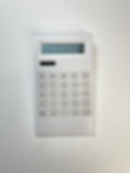 Thumbnail: Personalised desk calculator, white calculator, office gift