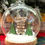 Thumbnail: Personalised Family Pole Glass Dome Bauble, Custom Hanging Christmas Decoration