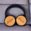 Thumbnail: Personalised folding bluetooth headphones personalised,engraved bamboo