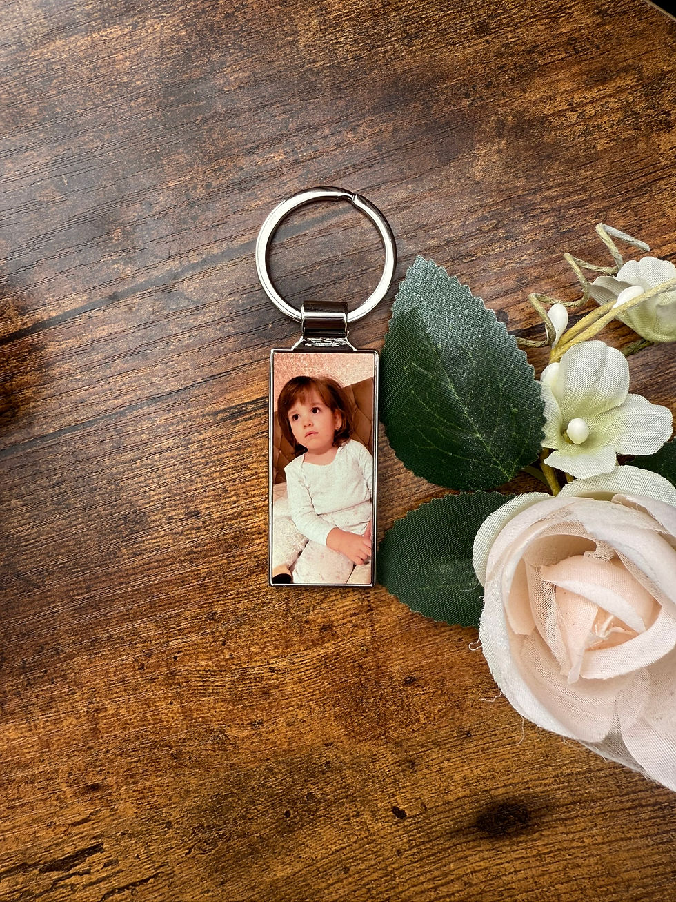 Thumbnail: Custom Photo Keepsake Keyring, Gift for Him, Gift from Secret Santa, Birthday