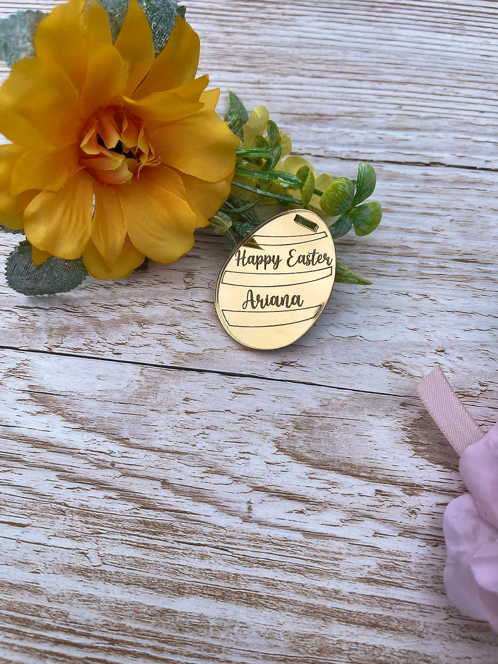 Thumbnail: Easter Egg Gift Tag, Personalised Luxury Custom Gift Easter Tags