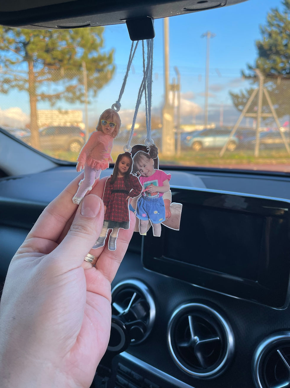 Thumbnail: Personalised Car Ornament, Acrylic Ornament, Baby Gift