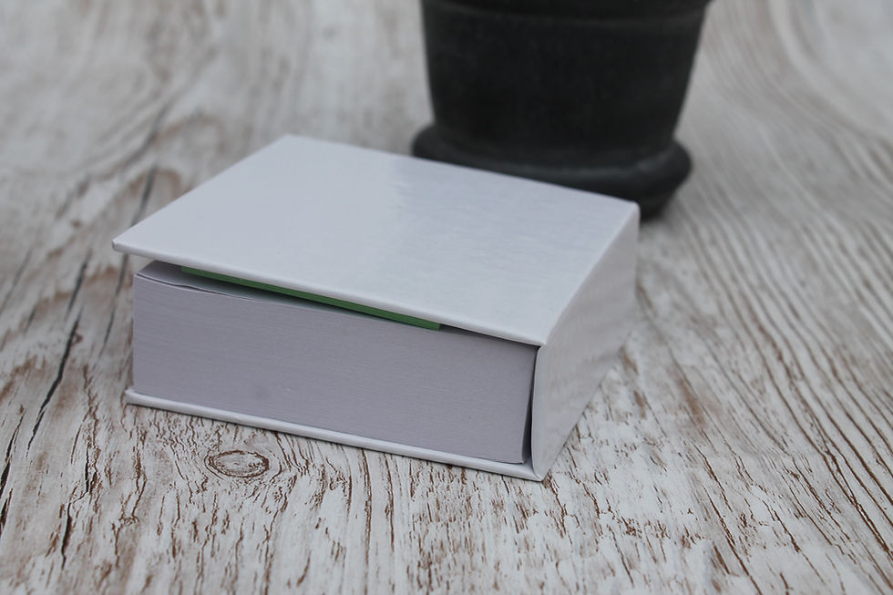 Thumbnail: Personalised sticky post it notes memo holder any name brand text Christmas