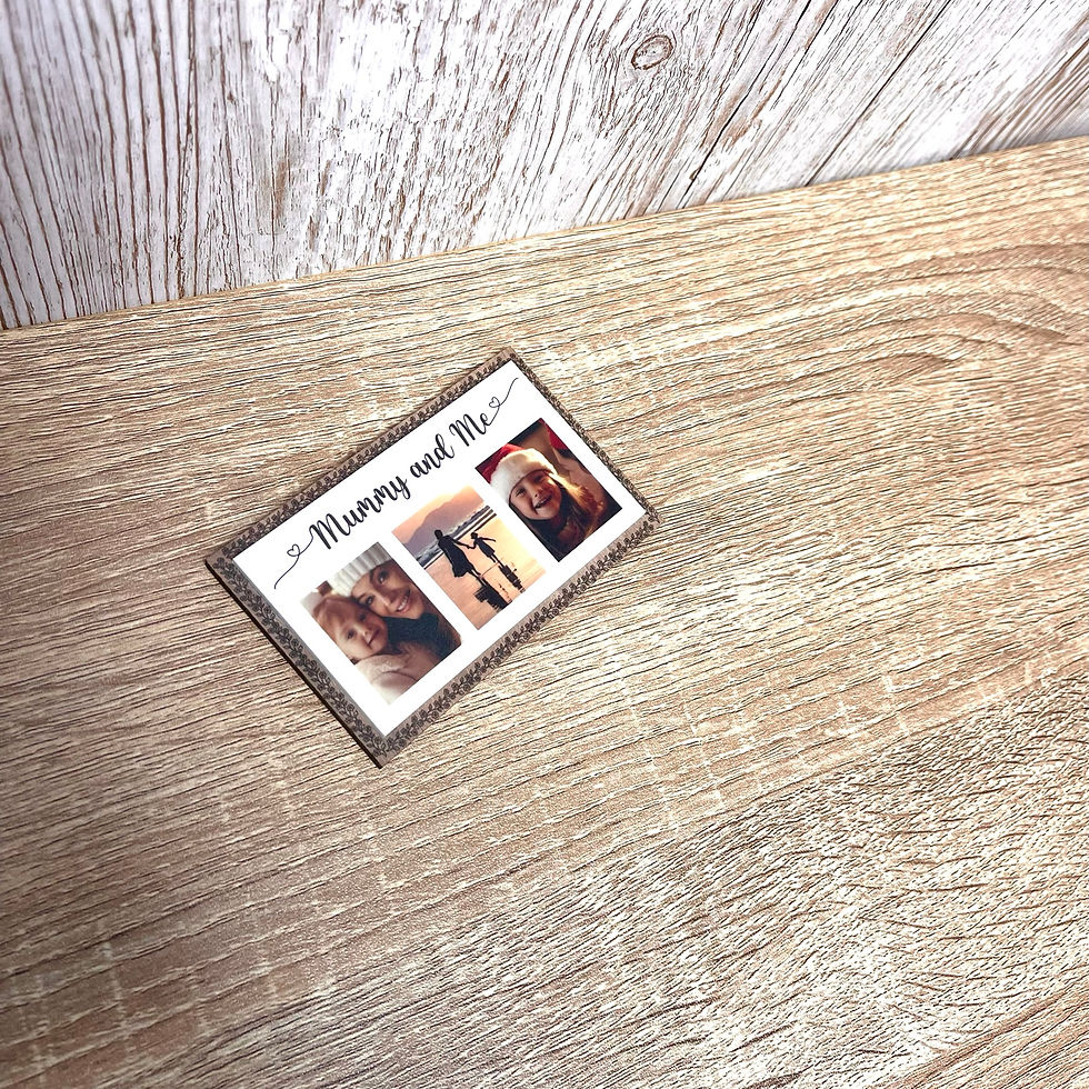 Thumbnail: Mummy & Me Fridge Magnet Keepsake | Unique fridge decor | Photo keepsake Magnet