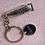 Thumbnail: Personalised engraved name Metal Barber Clippers Keyring with any photo