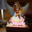 Thumbnail: Personalised Night Light, Led Lamp Battery operated with Angel design and Name