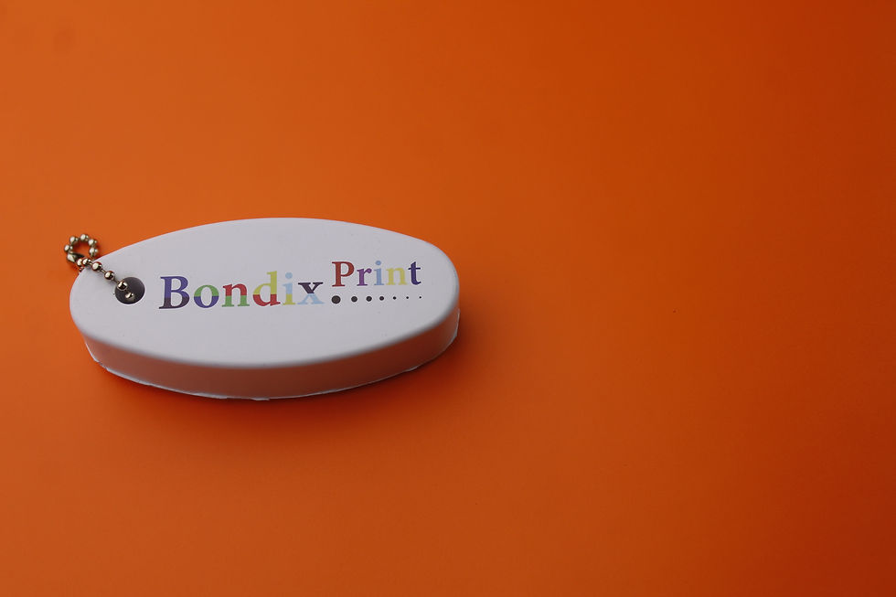 Thumbnail: Foam oval anti stress keyring