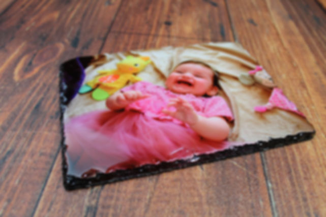 Personalised Natural Rectangle shape Rock Slate Any Custom Photo