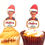 Thumbnail: Santa hat cupcake topper with photo and Merry Christmas