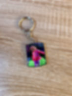 Thumbnail: Rectangle Photo Keyring, double sided photo keychain, gift for her, custom gift,