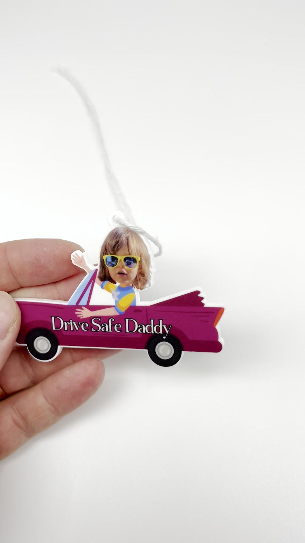 Thumbnail: Personalised Car shape Ornament, Acrylic Ornament, Baby Gift