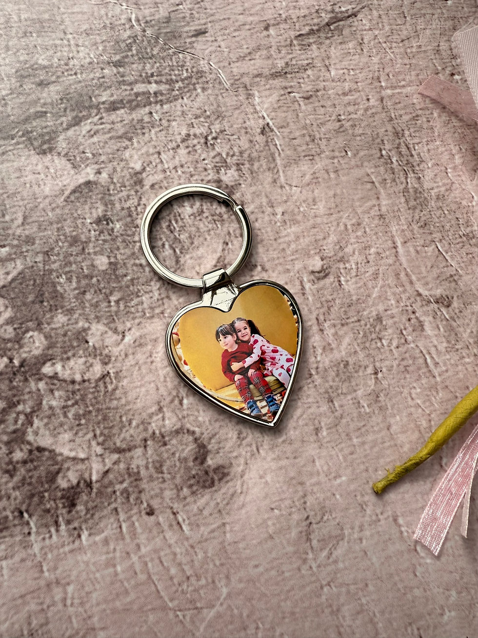 Thumbnail: Heart Shape Custom Photo Keepsake Keyring, Gift for Her, Gift from Secret Santa