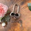 Thumbnail: Heart Shape Padlock, Lock with Key, Custom Photo Keepsake Keyring, Gift for Her