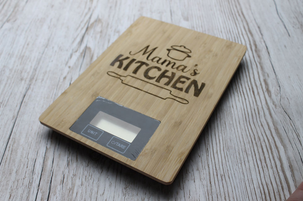 Thumbnail: Custom Wooden Kitchen Scale | Custom digital scale
