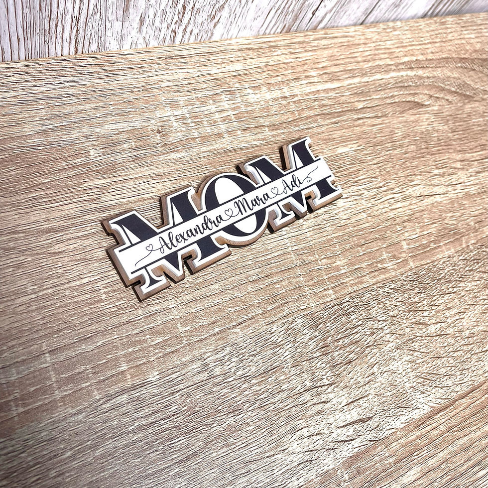Thumbnail: Mom Shaped Fridge Magnet Keepsake | Unique fridge decor | Photo keepsake Magnet