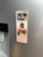 Thumbnail: Photo Strip Polaroid with text | Personalised Fridge magnet | Wedding favours |