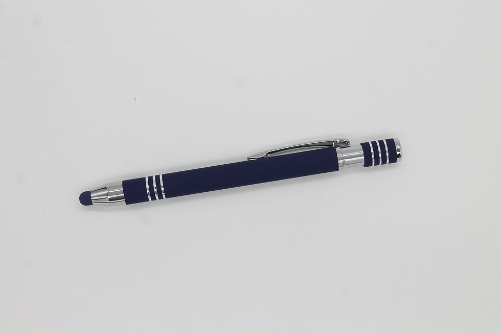 Thumbnail: Personalised soft feel metal Pen, Engraved pen