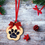 Thumbnail: Paw shape christmas tree ornament with name, any name christmas ornament