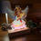 Thumbnail: Personalised Night Light, Led Lamp Battery operated with Angel design and Name