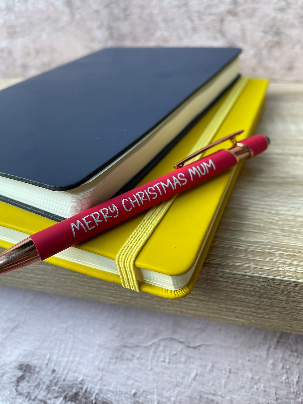 Thumbnail: Personalised Metal Pen with Stylus and Rose Gold Accents | Custom Engraved