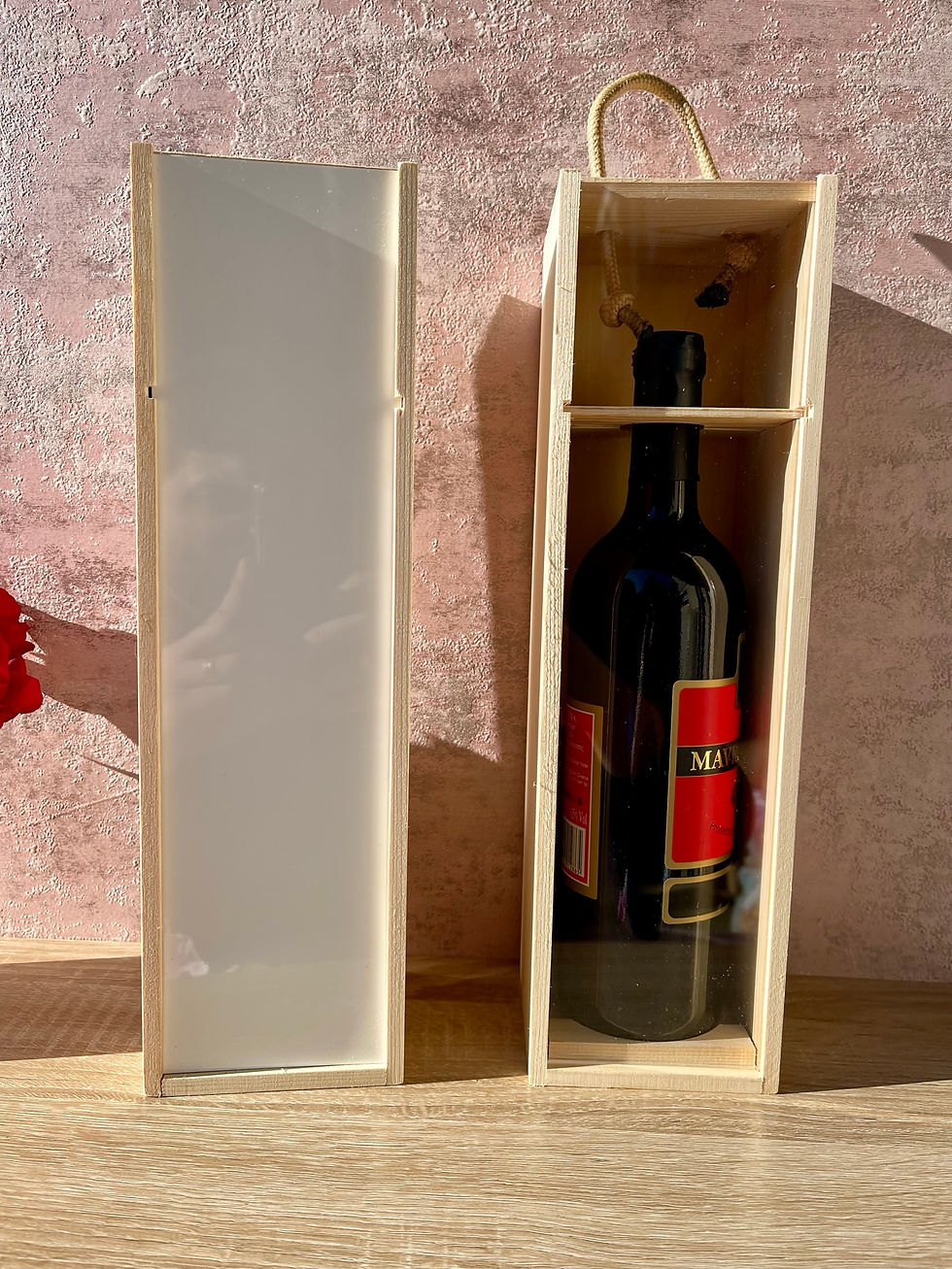 Thumbnail: Personalised Wine Box, Wooden Wine Box, Wedding Wine Gift,Special Occasions Gift