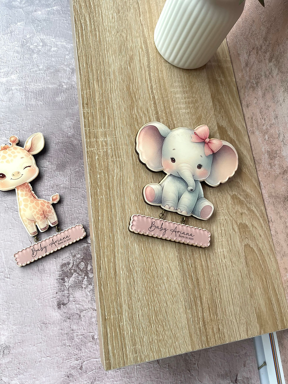 Thumbnail: Bee with name wall plaque, nursery wall decor, Cute Baby Bee, Children's wall