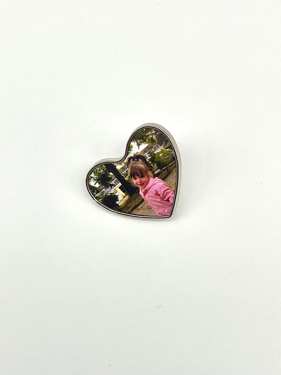 Thumbnail: Personalised Photo Pin – Available in Round, Square, or Heart Shape