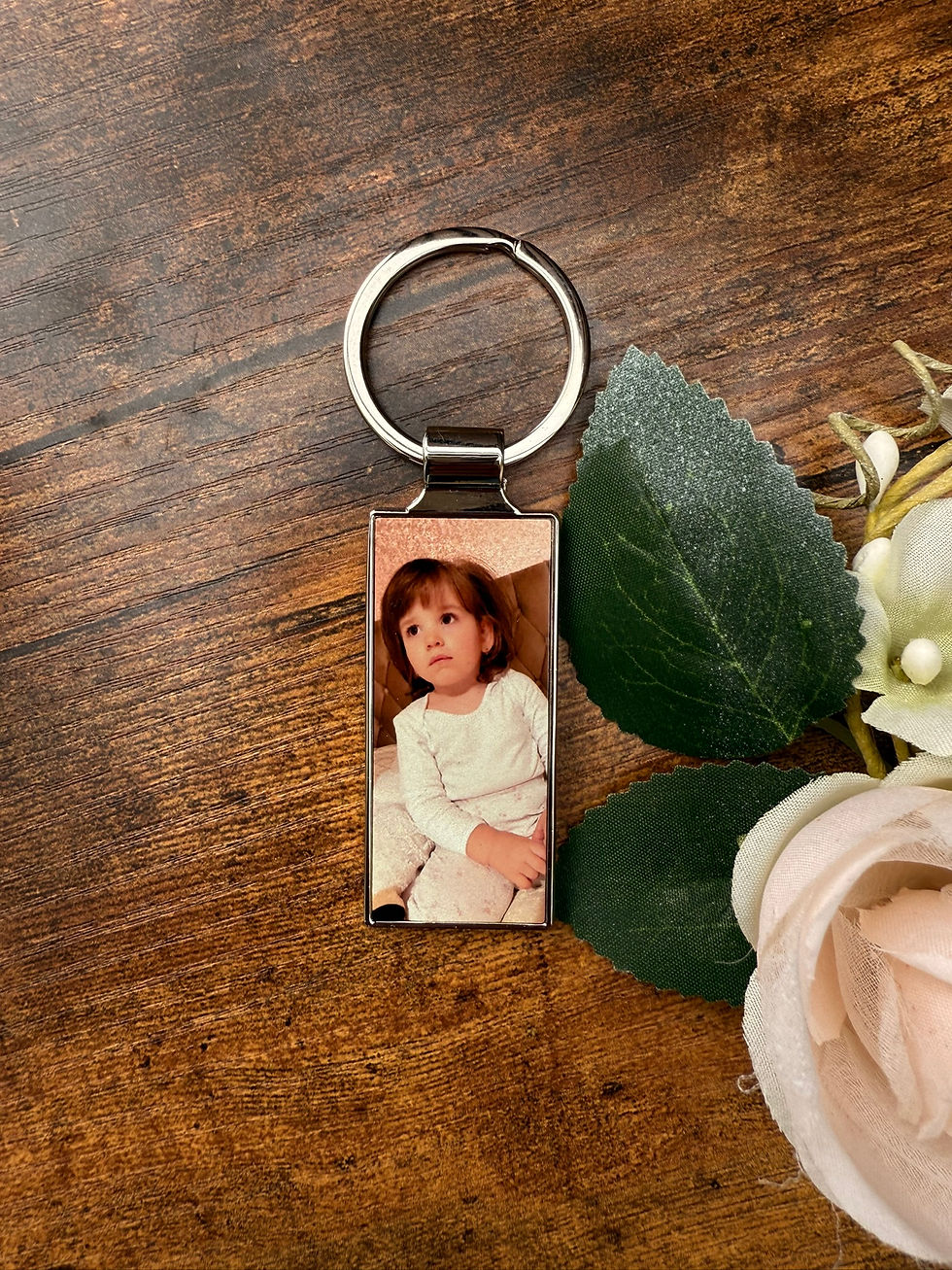 Thumbnail: Custom Photo Keepsake Keyring, Gift for Him, Gift from Secret Santa, Birthday