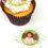 Thumbnail: Cupcake topper personalised with photo | Snowflake Topper Discs