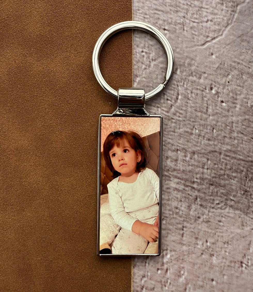 Thumbnail: Custom Photo Keepsake Keyring, Gift for Him, Gift from Secret Santa, Birthday